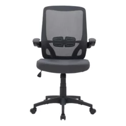 Pemberly Row Contemporary High Fabric Mesh Back Office Chair In Gray -CYMAX Sales 2774424 8 L