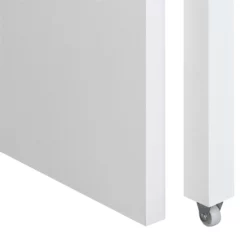 Pemberly Row Console/Sliding Desk With Drawer And Riser In White Wood Finish -CYMAX Sales 2774444 6 L