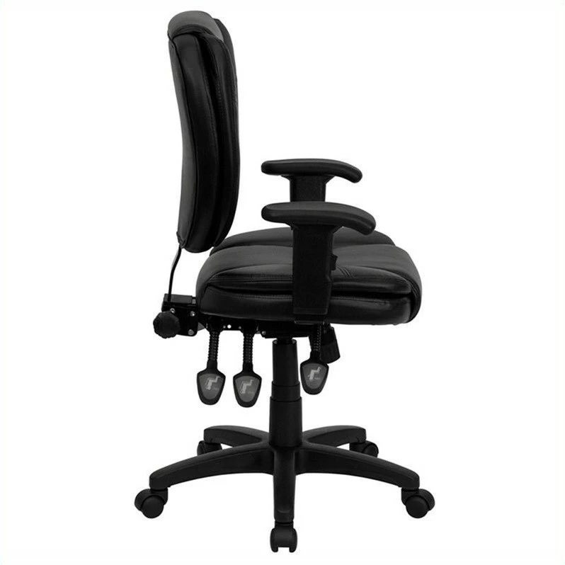 Pemberly Row Mid Back Ergonomic Task Office Chair With Arms In Black 5 Pemberly Row Mid Back Ergonomic Task Office Chair With Arms In Black - Image 3