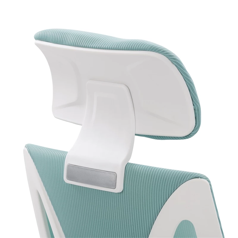 Pemberly Row Fabric Mesh Back Teal Blue And Black Office Chair 4 Pemberly Row Fabric Mesh Back Teal Blue And Black Office Chair - Image 2