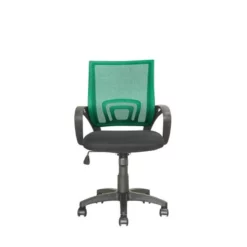 Pemberly Row Workspace Mesh Fabric Back Swivel Office Chair In Teal Blue -CYMAX Sales 2774468 3 L