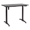 Pemberly Row Contemporary 48" Metal And Wood Standing Desk In Black 1 Pemberly Row Contemporary 48" Metal And Wood Standing Desk In Black -CYMAX Sales 2774588 L