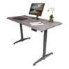 Pemberly Row Contemporary 60" Metal And Wood Standing Desk In Gray -CYMAX Sales 2774589 L