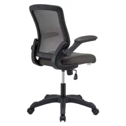 Pemberly Row Modern Style Mesh Fabric Office Chair In Brown Finish -CYMAX Sales 2774623 6 L