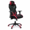 Pemberly Row Modern Mesh Fabric Gaming Computer Chair In Black/Red -CYMAX Sales 2774661 L