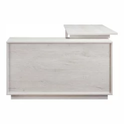 Pemberly Row Transitional Wood L-Shape Desk In White Oak Finish 15 Pemberly Row Transitional Wood L-Shape Desk In White Oak Finish -CYMAX Sales 2774701 4 L