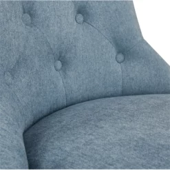 Pemberly Row Tufted Office Chair In Sky Blue Fabric With Gray Wood Base 15 Pemberly Row Tufted Office Chair In Sky Blue Fabric With Gray Wood Base -CYMAX Sales 2774710 6 L