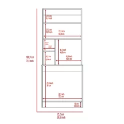 Pemberly Row Contemporary Hutch Desk Engineered Wood Desks In Black -CYMAX Sales 2774730 4 L