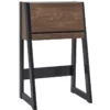 Pemberly Row Farmhouse Wood Fold Down Desk In Brown Oak/Black 1 Pemberly Row Farmhouse Wood Fold Down Desk In Brown Oak/Black -CYMAX Sales 2774777 8 L