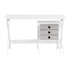 Olympic 48" Desk In White Metal -CYMAX Sales 2774787 5 L