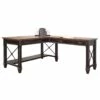 Pemberly Row Wood Open L-Desk Writing Table Office Desk Black 1 Pemberly Row Wood Open L-Desk Writing Table Office Desk Black -CYMAX Sales 2775183 6 L