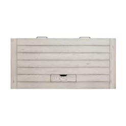 Pemberly Row Contemporary Wood Writing Desk In Weathered White 15 Pemberly Row Contemporary Wood Writing Desk In Weathered White -CYMAX Sales 2775184 7 L