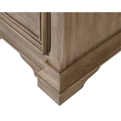 Pemberly Row Wood Double Pedestal Executive Office Desk In Light Brown -CYMAX Sales 2775186 22 L