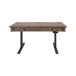 Pemberly Row Wood Electronic Sit Stand Desk Standing Desk In Light Brown 19 Pemberly Row Wood Electronic Sit Stand Desk Standing Desk In Light Brown -CYMAX Sales 2775187 3 L