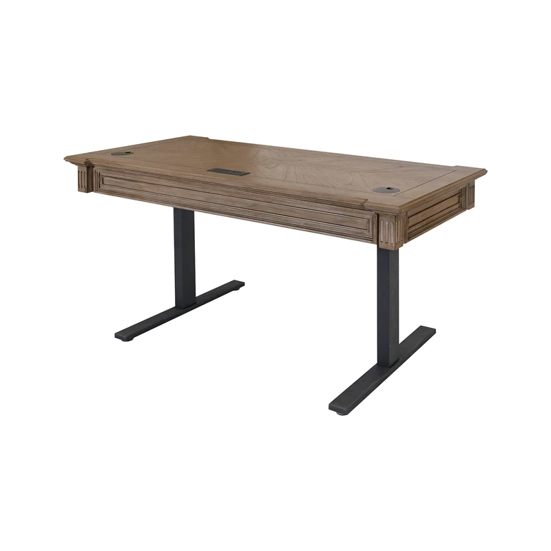 Pemberly Row Wood Electronic Sit Stand Desk Standing Desk In Light Brown 9 Pemberly Row Wood Electronic Sit Stand Desk Standing Desk In Light Brown - Image 7