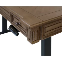 Pemberly Row Wood Electronic Sit Stand Desk Standing Desk In Light Brown 22 Pemberly Row Wood Electronic Sit Stand Desk Standing Desk In Light Brown -CYMAX Sales 2775187 7 L