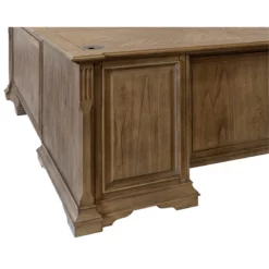 Pemberly Row Wood L-Desk & Return Writing Table Corner Desk In Light Brown -CYMAX Sales 2775191 11 L