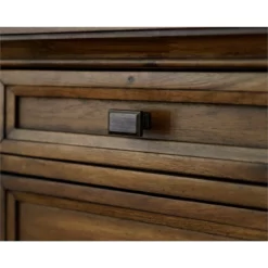 Pemberly Row Credenza Wood Office Desk Writing Table Storage Desk In Brown -CYMAX Sales 2775192 4 L