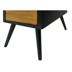 Pemberly Row Half Pedestal Executive Desk Office Desk Assembled Black Wood -CYMAX Sales 2775194 5 L