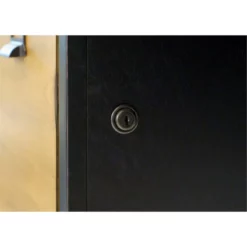 Pemberly Row Half Pedestal Executive Desk Office Desk Assembled Black Wood -CYMAX Sales 2775194 9 L