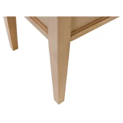 Pemberly Row Modern Wood Half Pedestal Desk Wood Fully Assembled Light Brown -CYMAX Sales 2775197 7 L