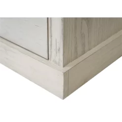 Pemberly Row Assembled Rustic Desk Office Writing Table Wood Credenza In White -CYMAX Sales 2775204 5 L