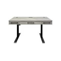 Pemberly Row Modern Wood Laminate Office Electronic Sit Stand Desk Concrete Gray 13 Pemberly Row Modern Wood Laminate Office Electronic Sit Stand Desk Concrete Gray -CYMAX Sales 2775208 1 L