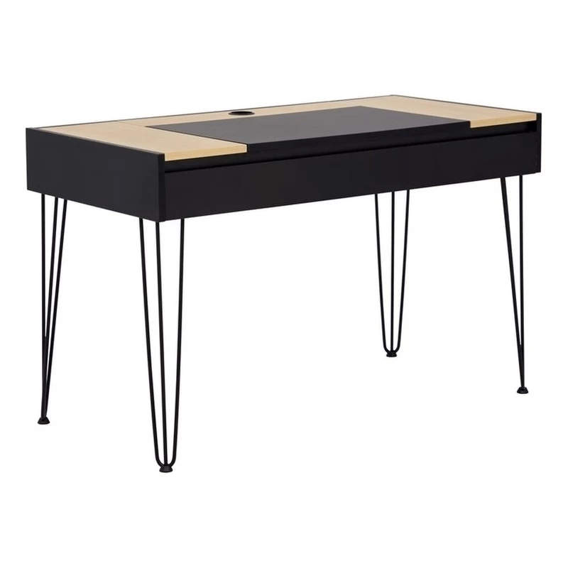 Brant House Niko Wood Desk With Lift Top In Natural And Black 3 Brant House Niko Wood Desk With Lift Top In Natural And Black