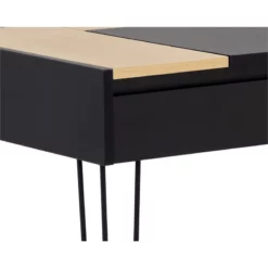 Brant House Niko Wood Desk With Lift Top In Natural And Black 12 Brant House Niko Wood Desk With Lift Top In Natural And Black -CYMAX Sales 2775483 4 L