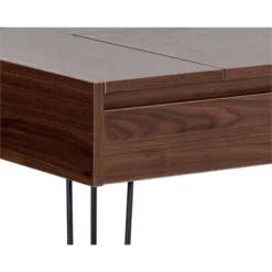 Brant House Niko Wood Desk With 4 Compartments In Walnut Brown -CYMAX Sales 2775493 5 L