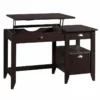Pemberly Row Lift Top Transitional Engineered Wood Desk In Dark Wood -CYMAX Sales 2775738 L