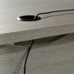 Pemberly Row L-shaped Farmhouse Engineered Wood Writing Desk In Mystic Oak -CYMAX Sales 2775778 17 L