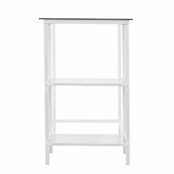 Pemberly Row Contemporary Glass Top Metal Student Desk In White -CYMAX Sales 2775819 7 L