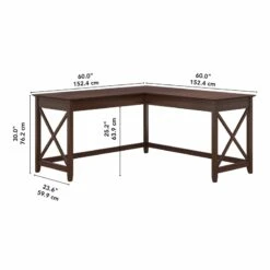 Pemberly Row L Shaped Contemporary Engineered Wood Desk In Cherry -CYMAX Sales 2775846 11 L