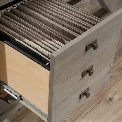 Pemberly Row L-shaped Farmhouse Engineered Wood Computer Desk In Mystic Oak -CYMAX Sales 2776004 21 L