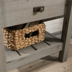 Pemberly Row L-shaped Farmhouse Engineered Wood Computer Desk In Mystic Oak -CYMAX Sales 2776004 24 L