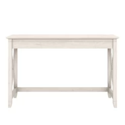 Pemberly Row Farmhouse Engineered Wood Writing Desk In Line White Oak -CYMAX Sales 2776042 9 L