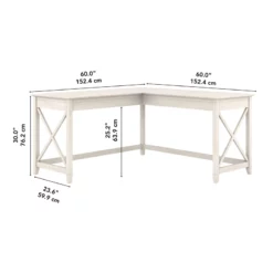 Pemberly Row L Shaped Contemporary Engineered Wood Desk In White -CYMAX Sales 2776044 14 L