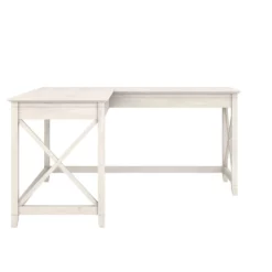 Pemberly Row L Shaped Contemporary Engineered Wood Desk In White 12 Pemberly Row L Shaped Contemporary Engineered Wood Desk In White -CYMAX Sales 2776044 9 L
