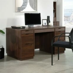 Pemberly Row Contemporary Engineered Wood Computer Desk In Spiced Mahogany 31 Pemberly Row Contemporary Engineered Wood Computer Desk In Spiced Mahogany -CYMAX Sales 2776150 7 L