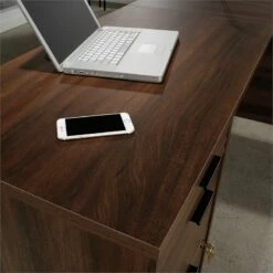 Pemberly Row 72" L-shaped Contemporary Engineered Wood Computer Desk In Mahogany -CYMAX Sales 2776154 15 L