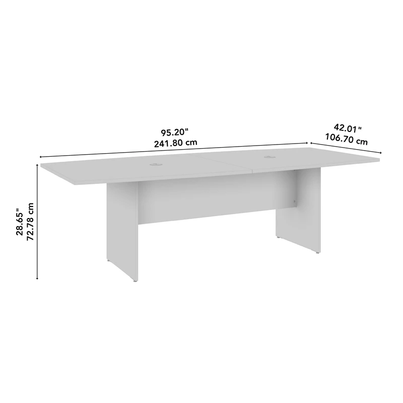 BBF 96"W Boat Shaped Engineered Wood Conference Table In Black Walnut 4 BBF 96"W Boat Shaped Engineered Wood Conference Table In Black Walnut - Image 2