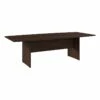 BBF 96"W Boat Shaped Engineered Wood Conference Table In Black Walnut -CYMAX Sales 2776451 L