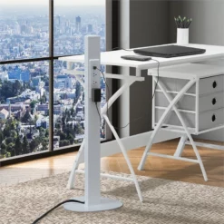 Power Anywhere Station-3AC/1USB- In Silver Metal -CYMAX Sales 2777219 1 L