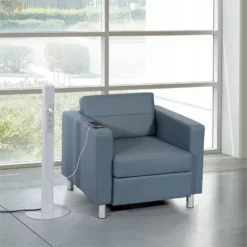 Power Anywhere Station-3AC/1USB- In Silver Metal -CYMAX Sales 2777219 2 L