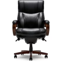 Pemberly Row 32" Upholstered Modern Faux Leather Executive Office Chair In Black 24 Pemberly Row 32" Upholstered Modern Faux Leather Executive Office Chair In Black -CYMAX Sales 2784337 24 L