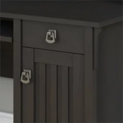 Salinas Small Computer Desk With Hutch In Cape Cod Gray - Engineered Wood -CYMAX Sales 343187 9 L