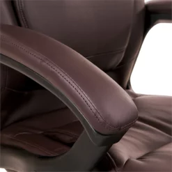 Executive High Back Burgundy Red Bonded Leather Office Chair -CYMAX Sales 365172 7 L