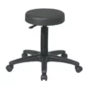Pneumatic Black Drafting Backless Vinyl Stool With Dual Wheel Casters 2 Pneumatic Black Drafting Backless Vinyl Stool With Dual Wheel Casters -CYMAX Sales 365218 3 L