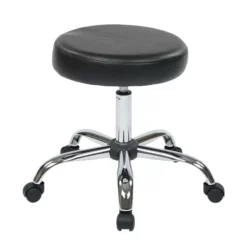 Pneumatic Drafting Chair Backless Stool With Black Vinyl Seat -CYMAX Sales 365221 7 L